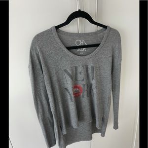 CHASER LA Grey Long Sleeve Top (great condition)